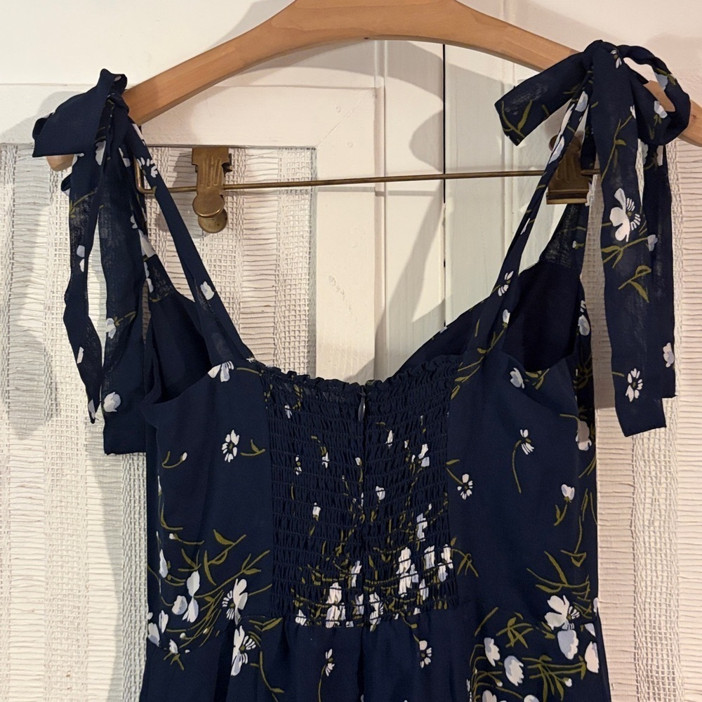 NWT Reformation Nadira Midi Dress in Chopine | Navy Floral - size 0 - Picture 10 of 10